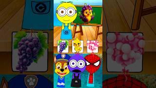Minion Sprunki Paw Patron Spider Man Incredibox | Choose The Correct Answer