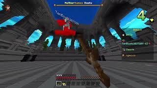 Speedrunning 10 KILLSTREACK IN Nethergames Duels! *uncut*