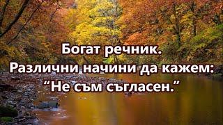 Уча английски: Различни начини да кажем: "Не съм съгласен" + FREE PDF #ежедневенанглийски