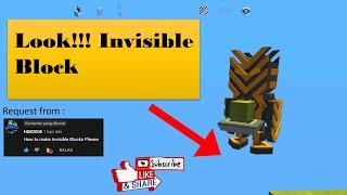 How To Make Invisible Block at Kogama || Easy