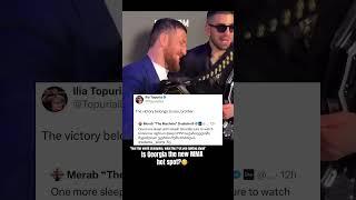 Merab and ilia bonded via location!! #mma #ufc #georgia