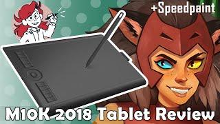 GAOMON M10K2018 Unboxing Tablet Review + Speedpaint!