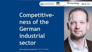 Competitiveness of the German industrial sector (9:58 minutes)