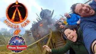 Riding WICKER MAN and more at Alton Towers!