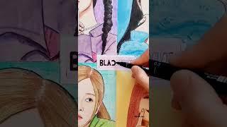  #blackpink #jisoo #jennie #rosé #lesa #blink #kpop #music #pinkvenom #black #pink #art #drawing