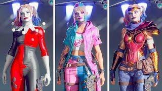 Suicide Squad: Kill the Justice League - ALL Harley Quinn Outfits