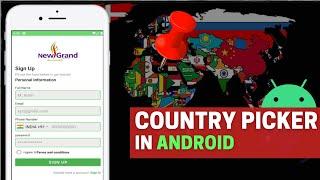 Android Studio Tutorial - Country Picker in Android