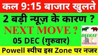 कल 9:15 बाजार खुलते Nifty Prediction For Tomorrow| Banknifty Thursday 05 December Market Prediction