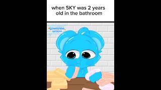 When Sky Was 2 Years Old In The Bathroom ft:Sprunki Sky #kreasyifahofficial #fyp #foryou #sprunki