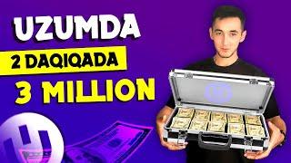 Uzum Marketdan Pul yechib olish sekreti! 2 minutda, 3 million...