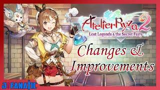 Atelier Ryza 2 Lost Legends & the Secret Fairy - Changes And Improvements