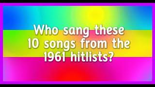 1961 Music Quiz Challenge: Test Your Knowledge of Classic Hits!