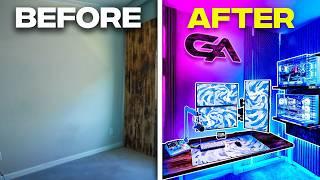 Transforming EMPTY Room into $30,000 DREAM Gaming Setup