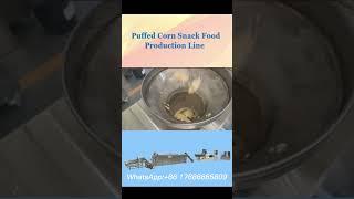 Puff corn chips snack food extruder production processing line puffed snack production line