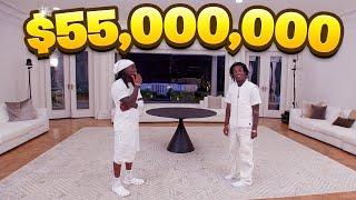 Kai Cenat's $55,000,000 Mafiathon House Tour! (ft. Lil Uzi Vert)