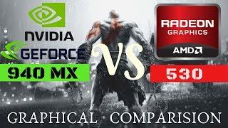 Nvidia 940MX VS AMD Radeon 530 //Graphical comparison //