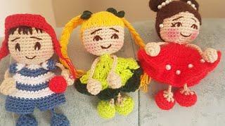 Amigurumi minik bebek serisi yapımı️️️inci küpeli  bebek yapımı