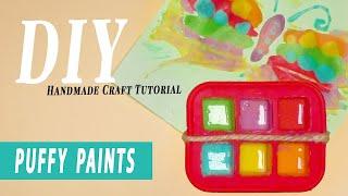 How to make Puffy Paint at home | homemade Puffy paint | Diy puffy paint crafts tutorial