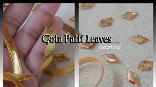 Gota Leaves Making: How to Make Gota Patti Leaves ️ | Gota Leaf Making at Home | Gota Work 