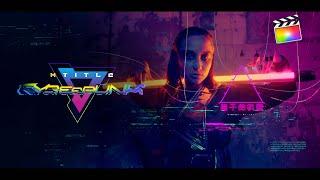 mTitle Cyberpunk FCPX Plugin - Pack Of Futuristic Openers and Effects for Final Cut Pro X