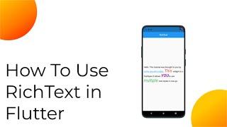 Flutter A to Z | Rich Text | #18