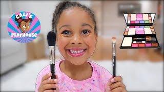 5 Year Old Makeup Routine | Cali's Playhouse