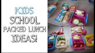 KIDS SCHOOL PACKED LUNCH IDEAS!