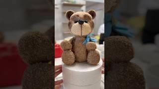 Teddy bear from sugar paste/ Медвежонок из мастики