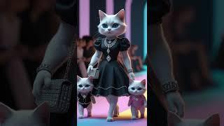 caty in with Good fashion#cat #ai #meowcats #cute #catdress #funny #MeowBot shorts