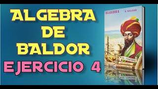 Algebra de Baldor Desde Cero - Ejercicio 4