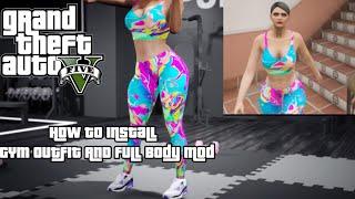 How To Install Gym Mp Female Ped + Sporty Outfit Leggings & Top Full Body Mod (GTA 5)