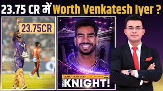 IPL Auction : KKR break the bank for Venkatesh Iyer, buy him back for Rs 23.75 cr at mega auction.