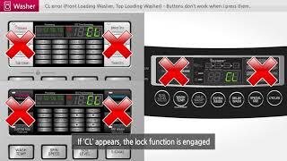 [LG Front Load Washers] CL Error Or Child Lock Error Code Appears On Display