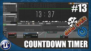 Countdown Timer With Game Over - #13 Unreal Engine 4 Blueprint Creations Tutorial