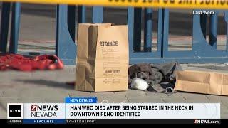 Downtown Reno fatal stabbing victim identified