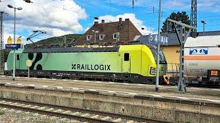 Treuchtlingen: Viele Güterzüge & schöne Loks, Euro9000 RTB, Raillogix, SmartRail, TXL Edelstahl ...