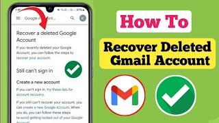 How To Recover Deleted Gmail Account (2025) 