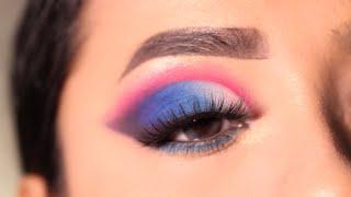 Blue cut crease Eyeshadow Tutorial || Party/Bridal Eyeshadow Look || Shilpa