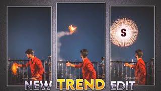 Fireworks nameart video editing | Instagram trending fireworks nameart video kaise banaye