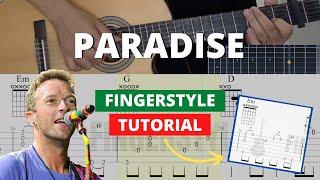 COMO TOCAR PARADISE NO VIOLÃO FINGERSTYLE TUTORIAL COM TABLATURA