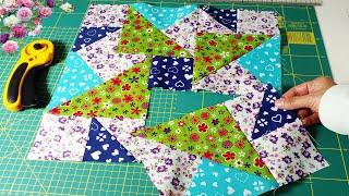 Patchwork trick with two different ideas | Easy sewing for beginners