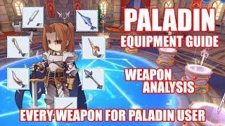 Ragnarok Mobile : PALADIN EQUIPMENT GUIDE - WEAPON ANALYSIS