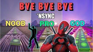 *NSYNC - Bye Bye Bye - Noob vs Pro vs God (Fortnite Music Blocks)