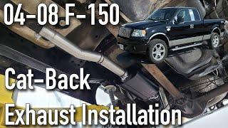 2004-2008 F150 Flowmaster Exhaust Installation and Review - Force II Cat-Back P/N 817403 4.6 V8