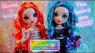 Rainbow High TWINS: Laurel & Holly De'Vious REVIEW! *Fiery/Icy Special Edition Dolls!*