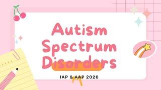 Autism Spectrum Disorders: Latest IAP Statement