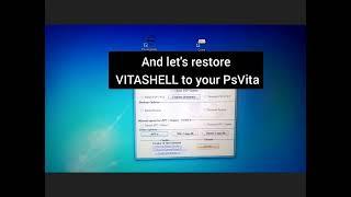 Ps Vita VITASHELL how to restore  to your Ps Vita by using PsVimgtools Easy FortEnd 1.8.6 and QCMA