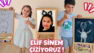 ASEL UTKU VE ANNESİ ELİF SİNEMİ ÇİZİYOR ! HANGİSİ DAHA GÜZEL ÇİZECEK ! @elifsinemtv  ‎@TroomTroom 