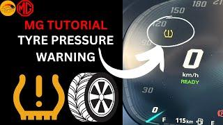 MG Tutorial - Tyre Pressure Monitoring System - How to Check, Pump, Reset - EVERYTHING EXPLAINED