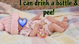 Silicone Baby Box Opening| DRINK & WET Full Body Micro Preemie Silicone doll| nlovewithreborn2011..